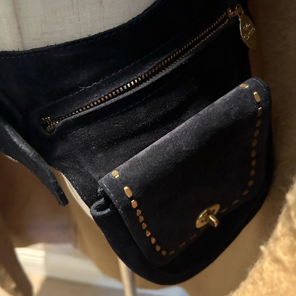 Calleen Cordero Gavranita Belt Bag in navy blue suede - Picture 4 of 10